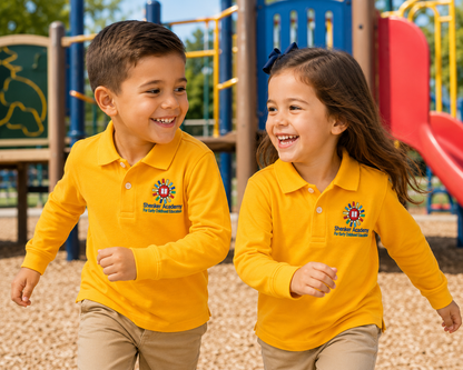Long Sleeve Polo Yellow - Shenker Academy